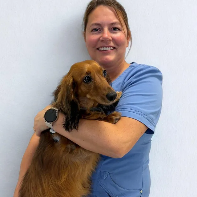 Bilde av ansatt ved veterinærklinikk